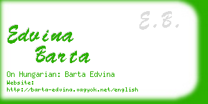 edvina barta business card